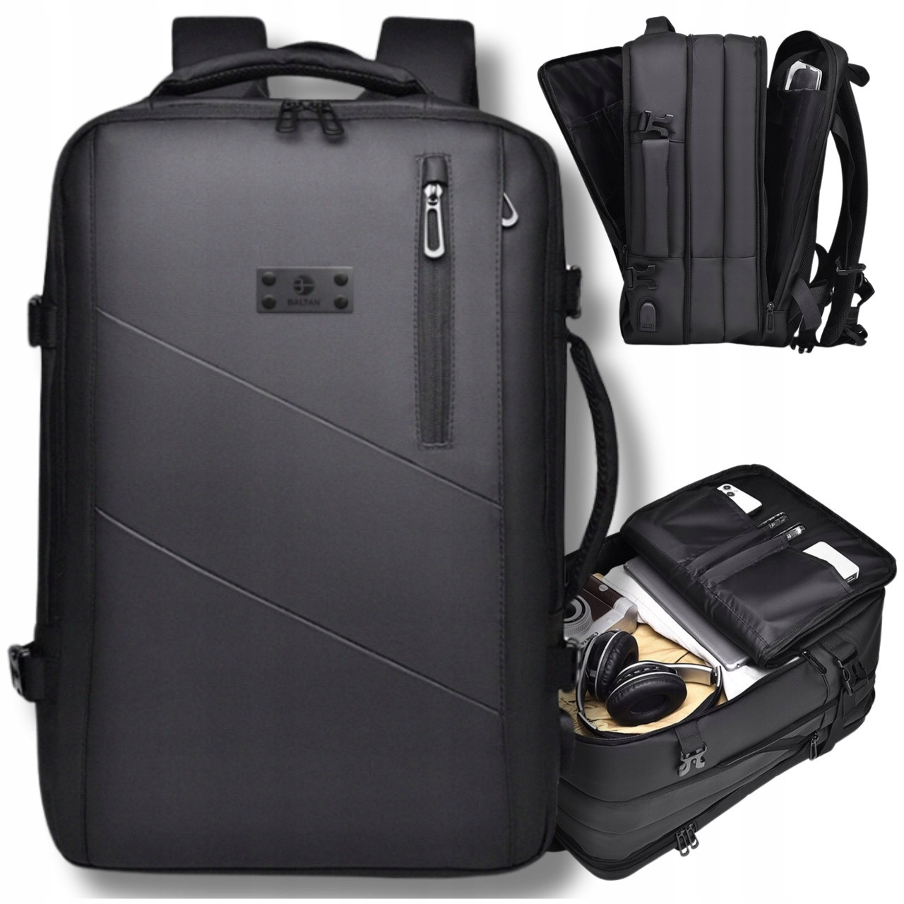 Batoh Černý Adventure do 15,6