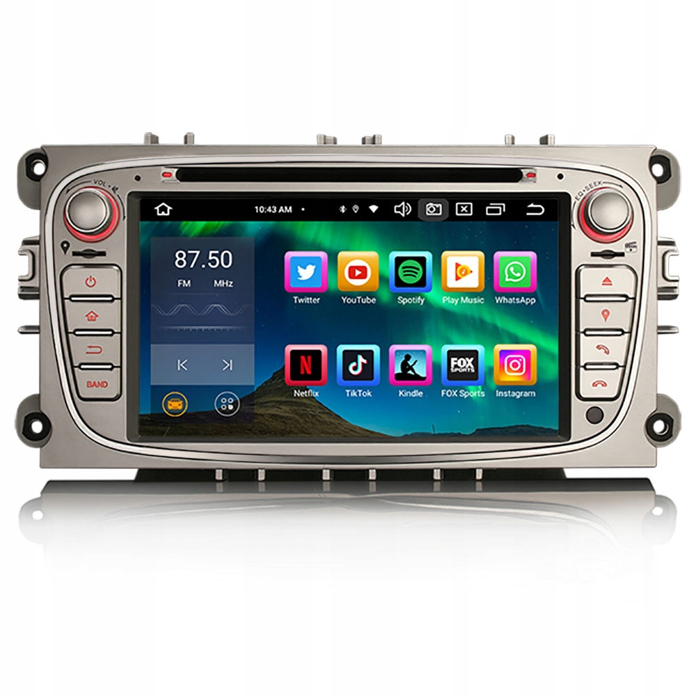 Radio 2DIN Navigace Android Ford Galaxy Mondeo MK4 4/64 Gb Dsp Lte Carplay