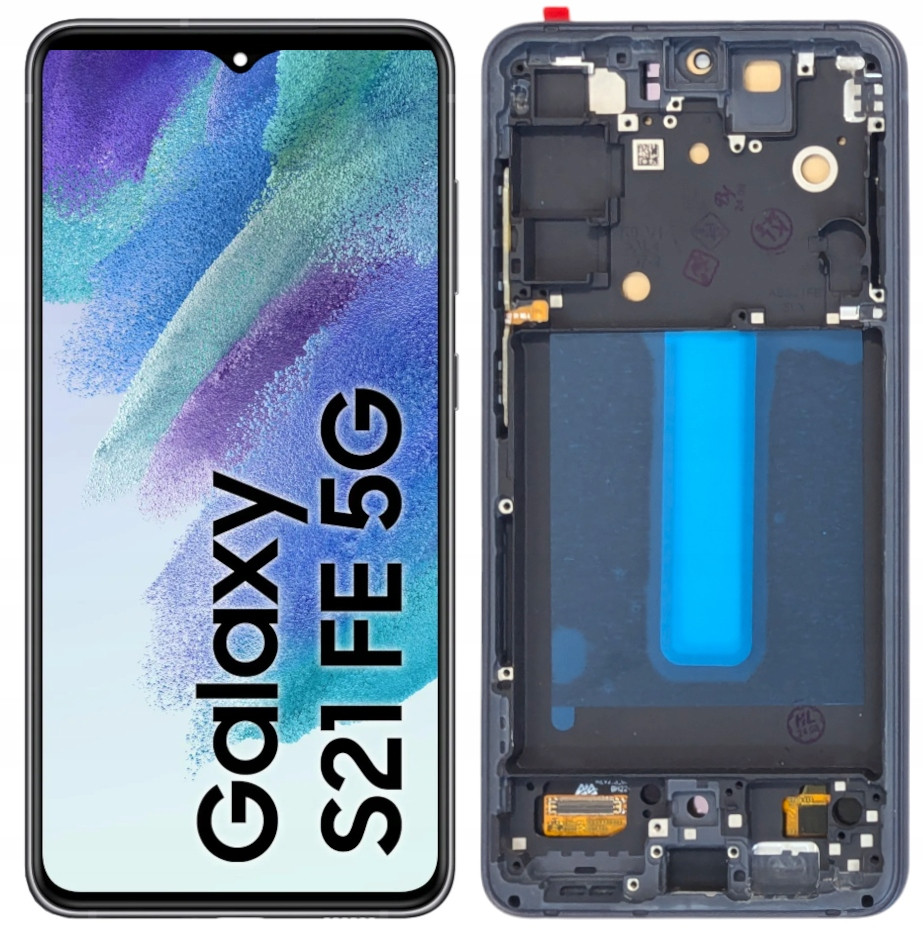 LCD displej Pro Samsung Galaxy S21 Fe 5G Oled Rámeček Černý SM-G990B