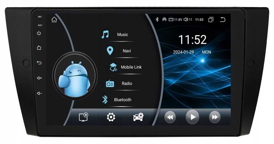 Rádio 2DIN Navigace Android Série 3 E90 E91 2/32 Gb Dsp Carplay Lte