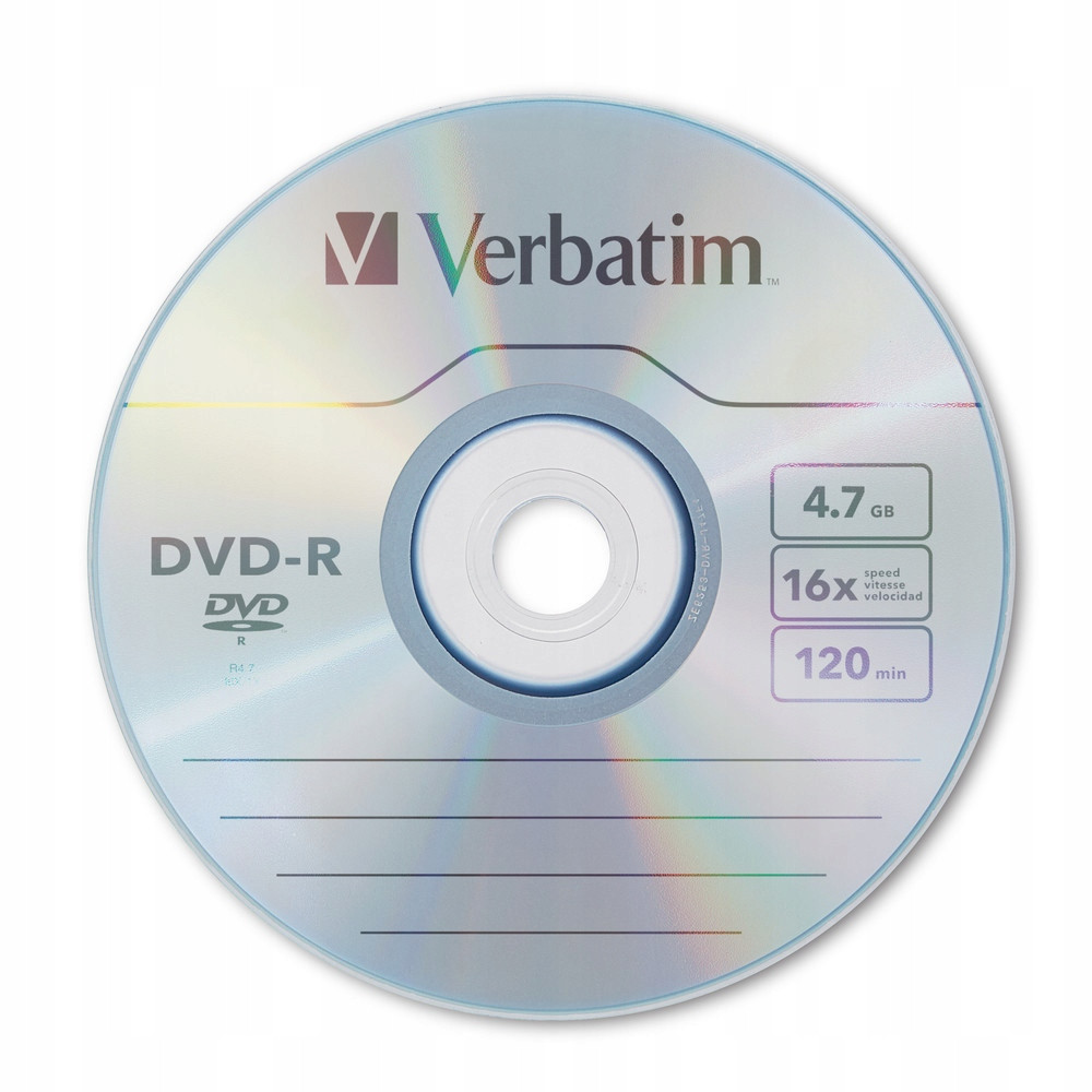 Dvd-r disky Verbatim 4,7GB 100 kusů Spolehlivé