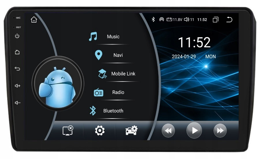 Rádio 2DIN Navigace Android Audi A3 8P 2/32 Gb Dsp Carplay Lte