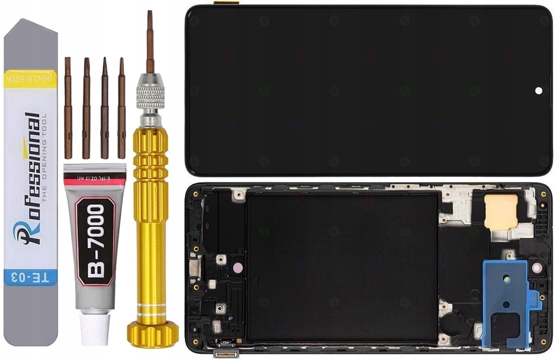 Displej Pro Samsung Galaxy A71 A715 Oled Plná Velikost 6,70 LCD +rámeček