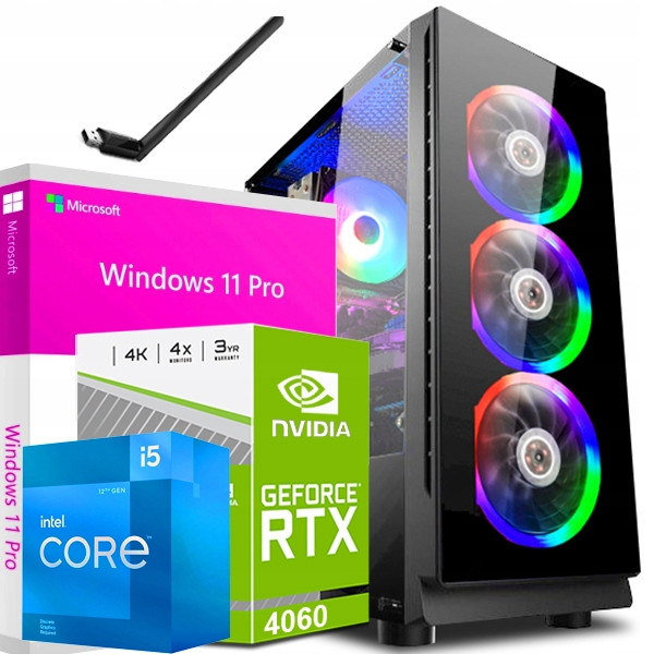 Počítač I5 12400F|RTX 4060|32GB|1TB nVME|WIN 11