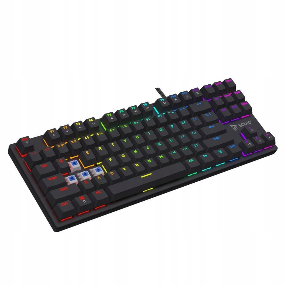 Drátová klávesnice Savio Tempest X2 Outemu Blue mechanická Rgb