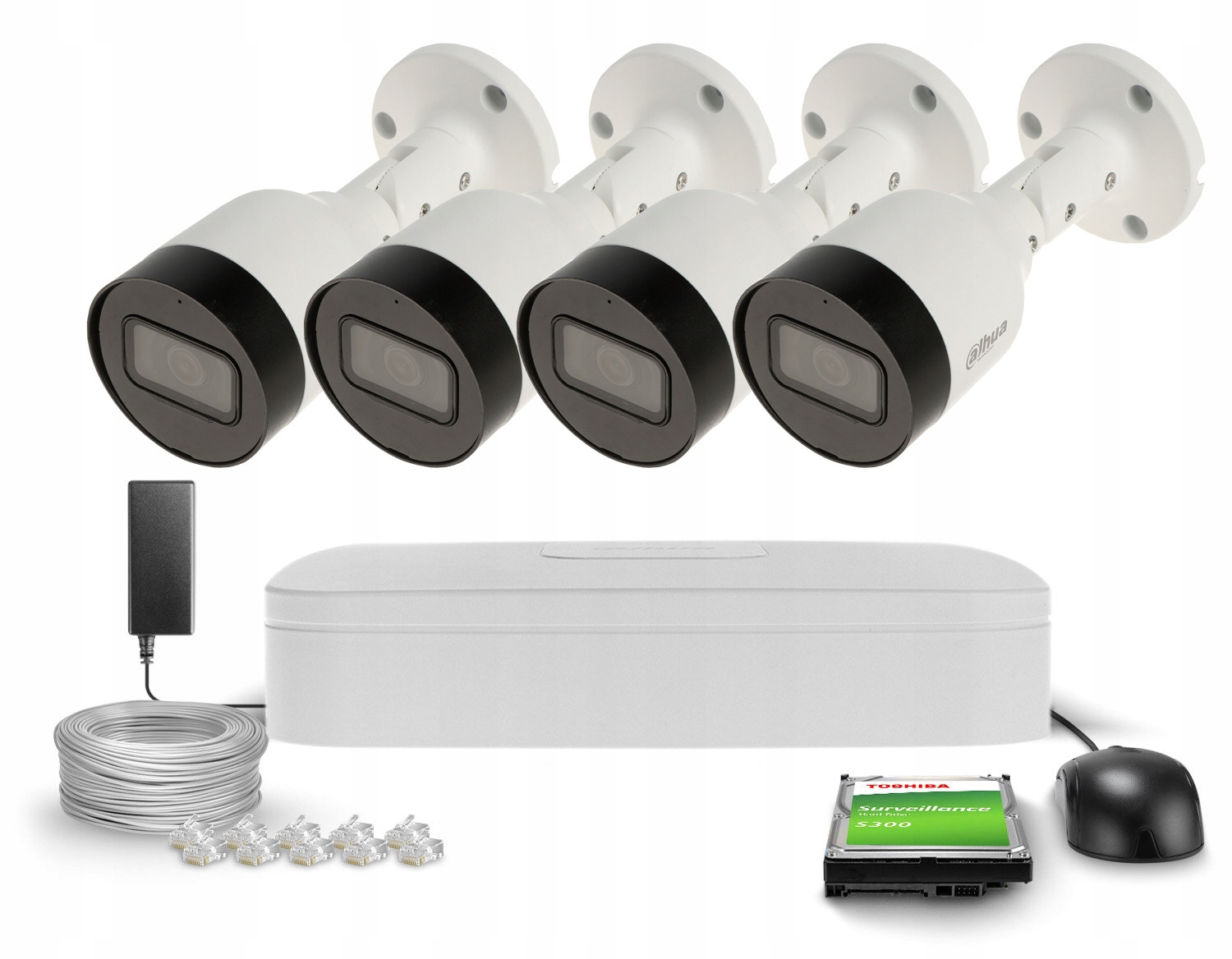 Monitorovací sada 4x IPC-HFW1530SP-0280B-S6 Detekce Aplikace Dahua