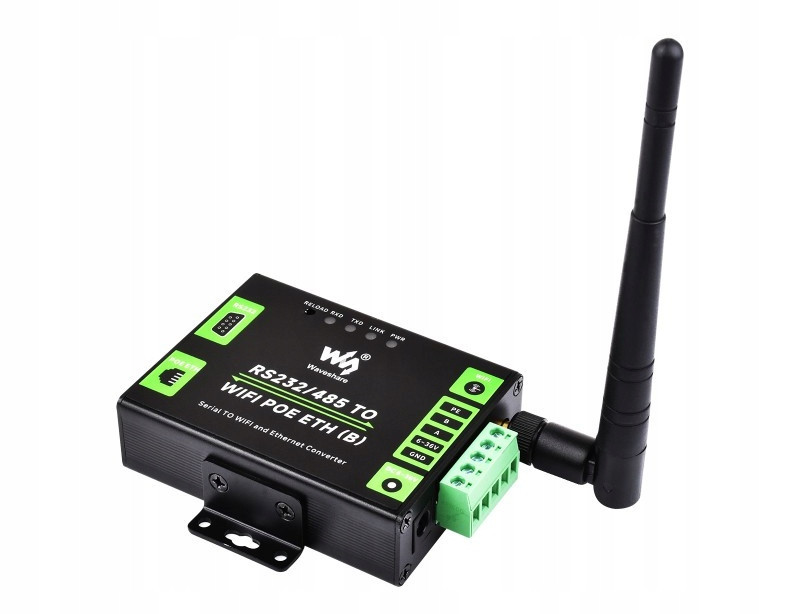 Průmyslový WiFi Ethernet převodník RS485 RS232 PoE