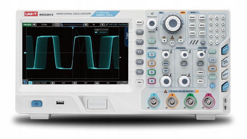 MSO2104-S digitální osciloskop 4 x100MHz 2GSa/s Unit s generátorem 16 kanálů