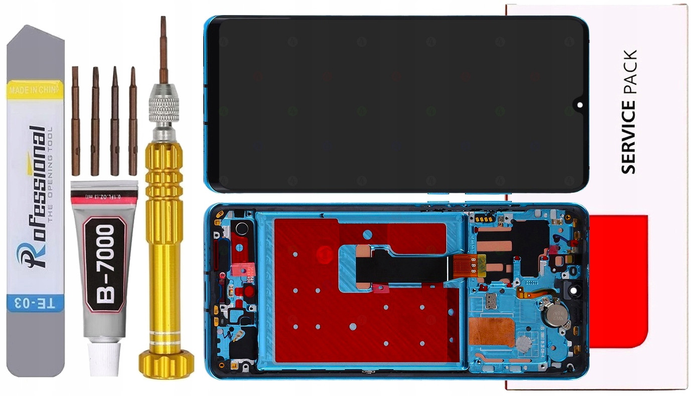 Displej Pro Huawei P30 Pro Originál LCD +rámeček Aurora