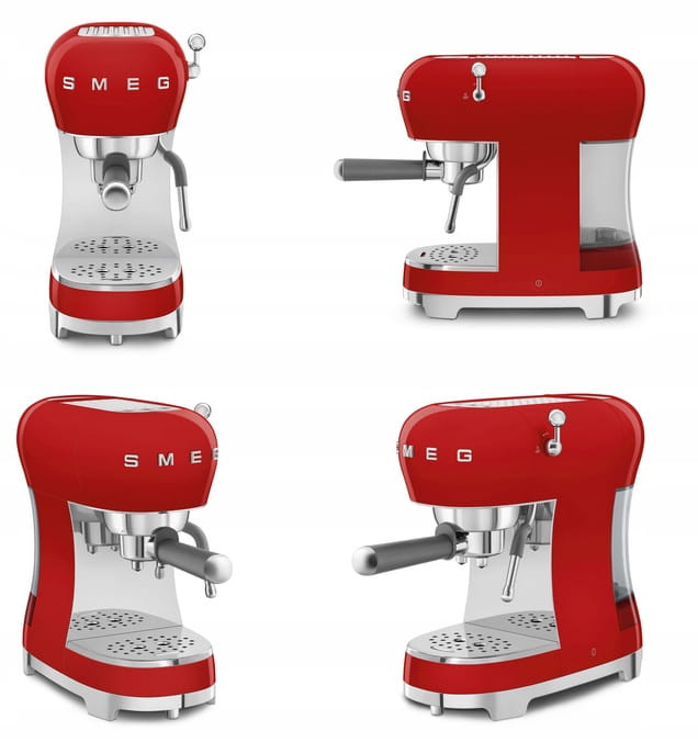 Pákový tlakový kávovar Smeg ECF02RDEU 1350 W červený
