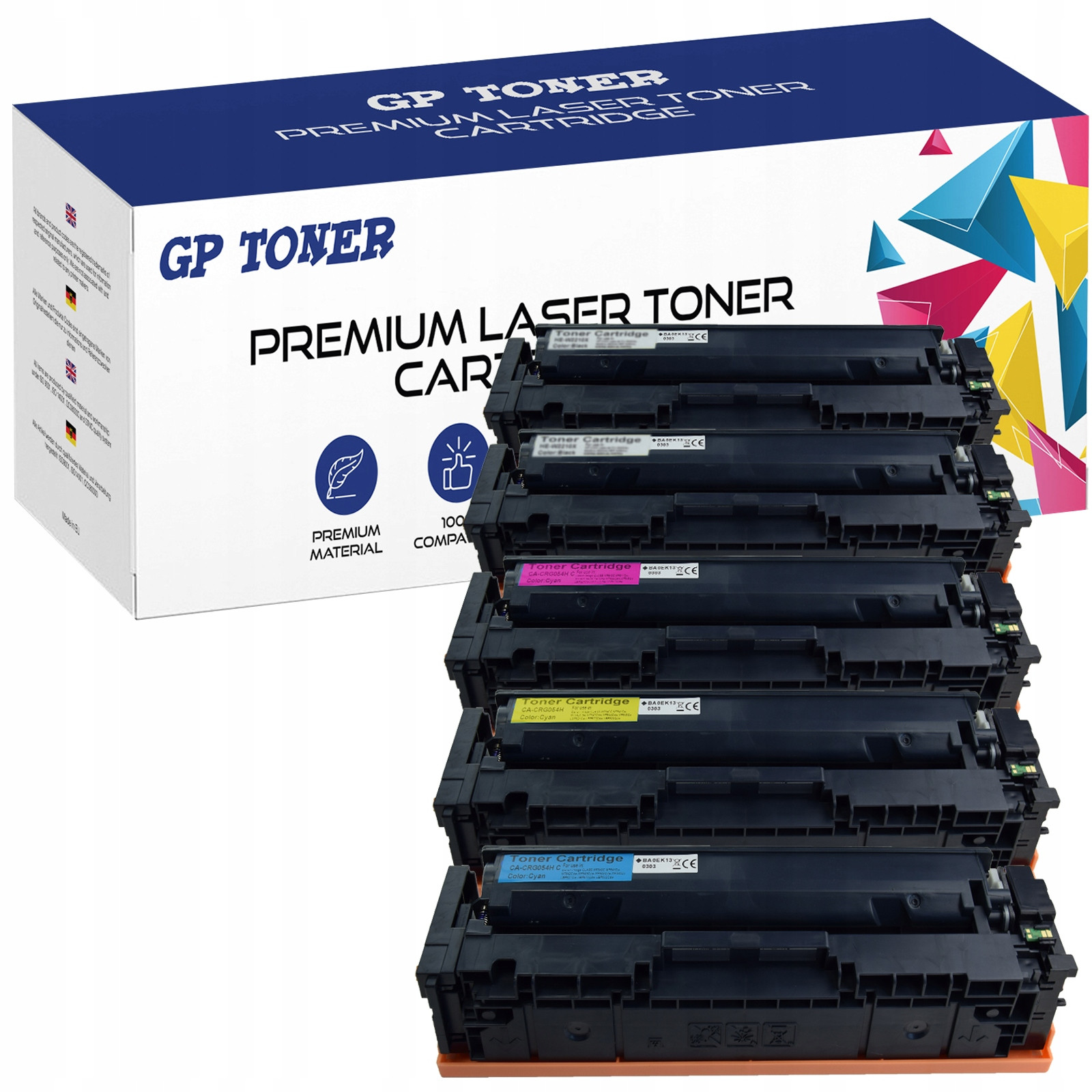 5x Toner Pro Canon CRG-054H MF643Cdw MF644Cdw LBP-640 623Cdw Series Set