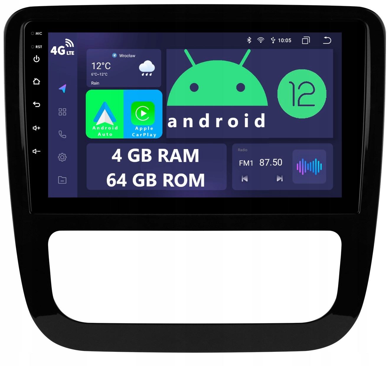 Radio 2DIN Navigace Android Volkswagen Scirocco 3 III 4GB Dsp Carplay Lte