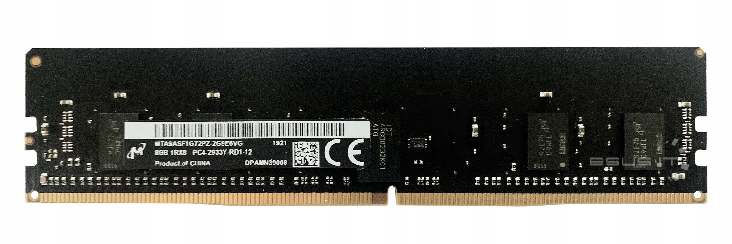 Ram Micron 8GB DDR4 Reg MTA9ASF1G72PZ-2G9