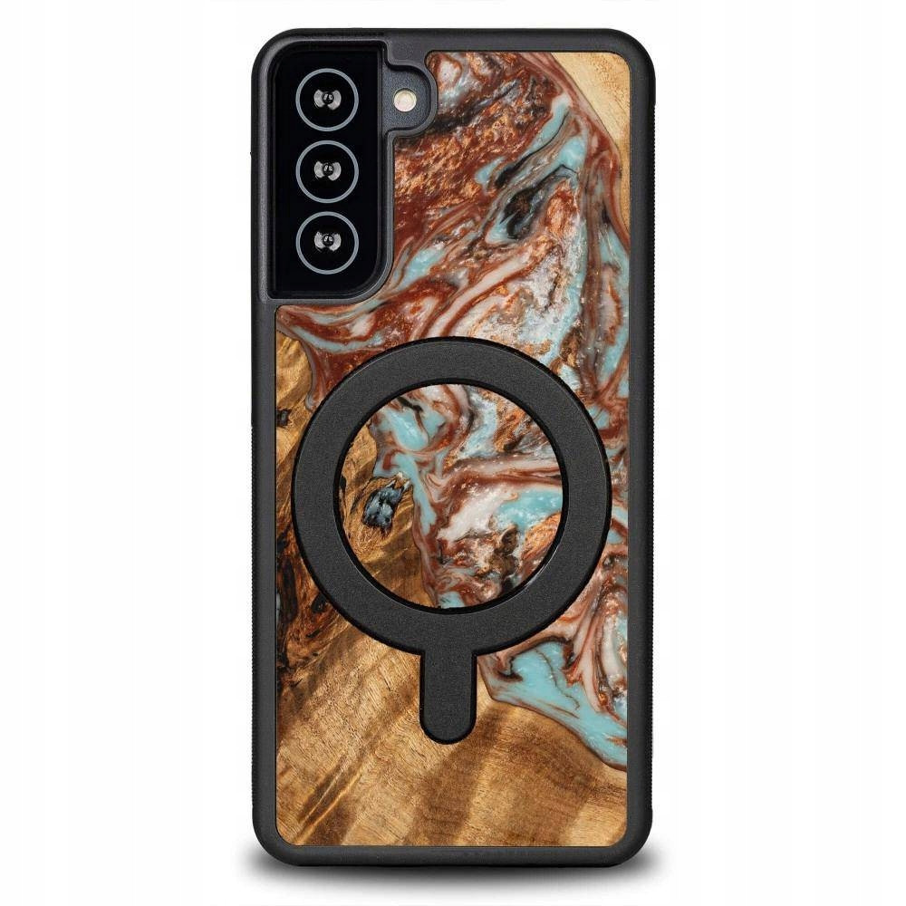Pouzdro Bewood pro Magsafe Jupiter Ze Dřeva A Pryskyřice Na Samsung Galaxy S21 Fe