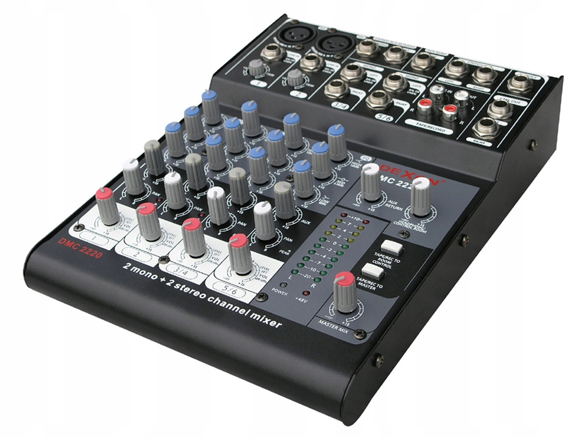 Dexon DMC 2220 Malý analogový mixážní pult s fantomem