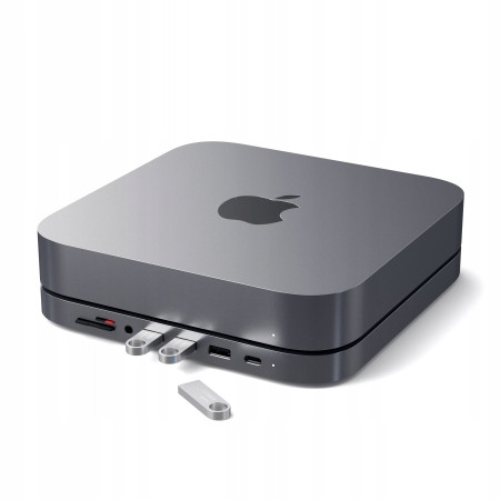 Satechi Aluminum Hub hliníkový stojánek pro Mac Mini s Usb-c Hubem (usb-c,