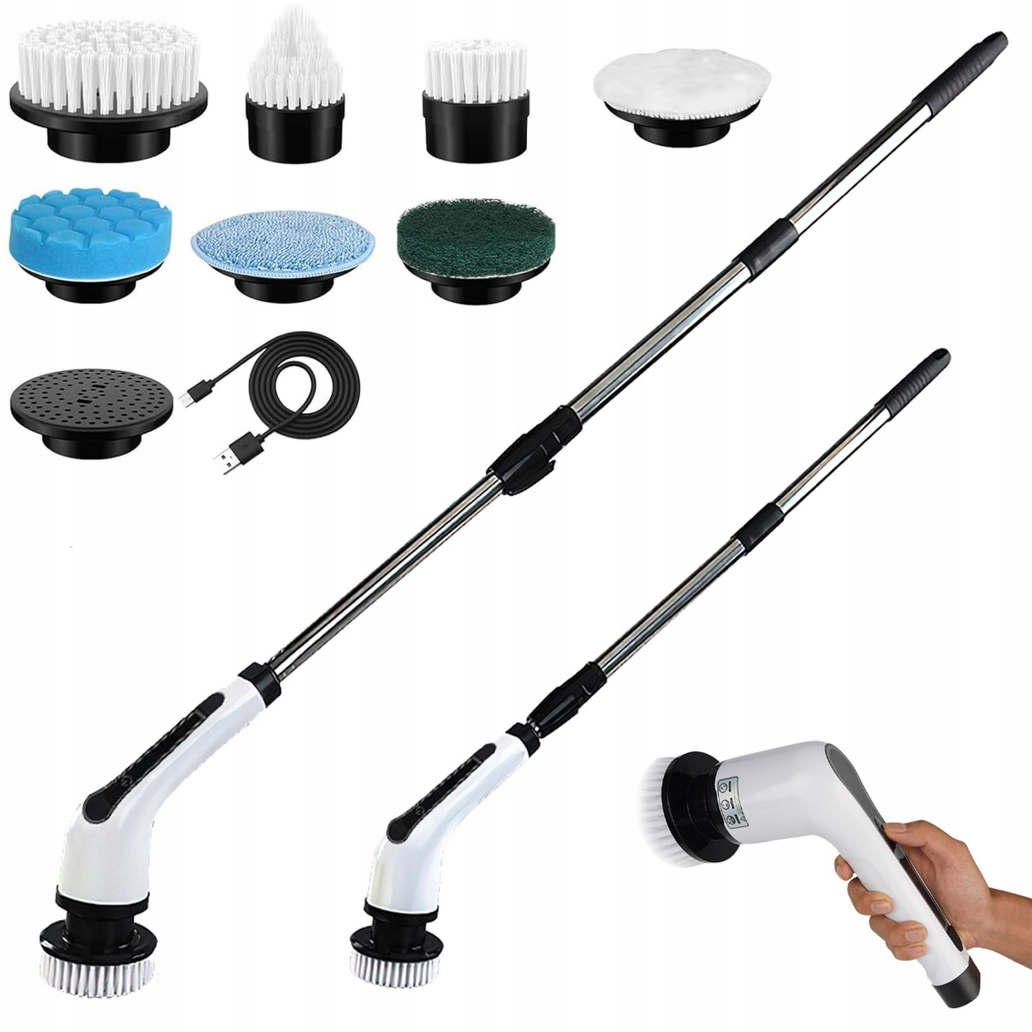 Elektrický Čisticí Kartáč Bezdrátový Rotační Mop 7V1 2500mAh