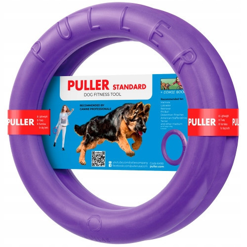Přetahovadlo pro psa Puller Standard 28 cm ring 2 ks pro velká plemena psů