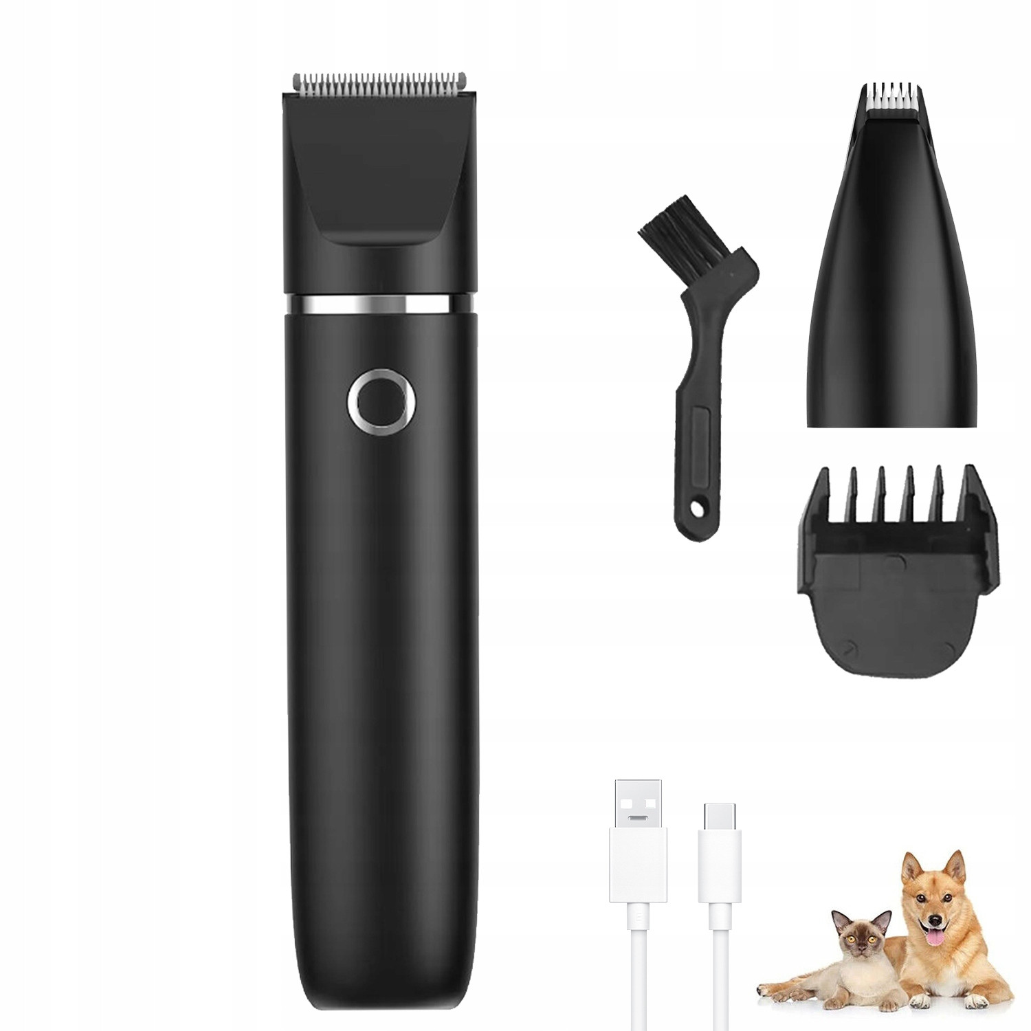 Zastřihovač Elektrický Strojek Pro Zvířata Na Srst Pro Psa Kočku 2V1