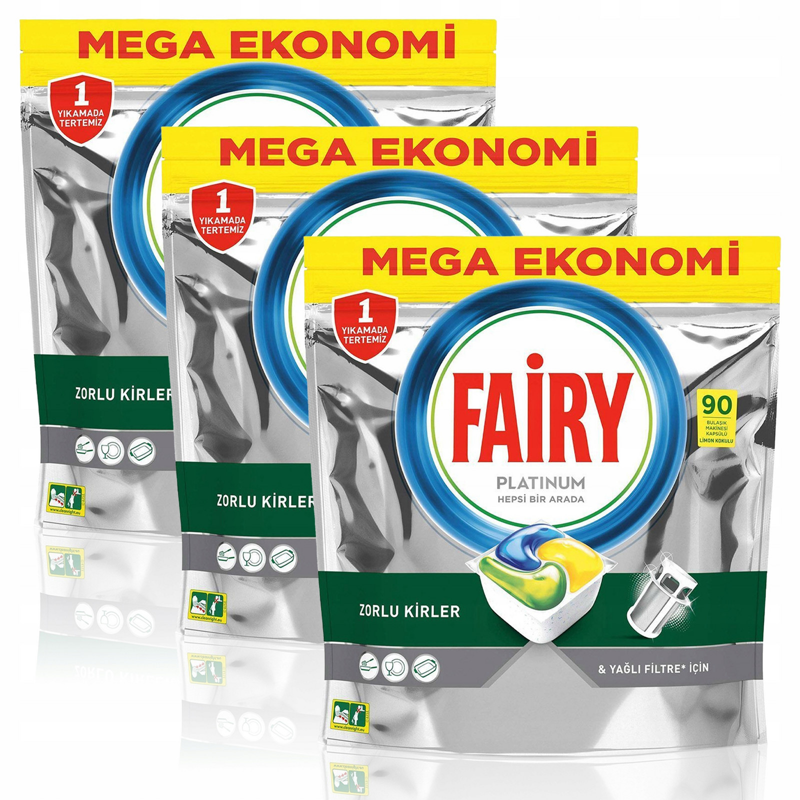 Kapsle do myčky Fairy Platinum All in One 90 kusů