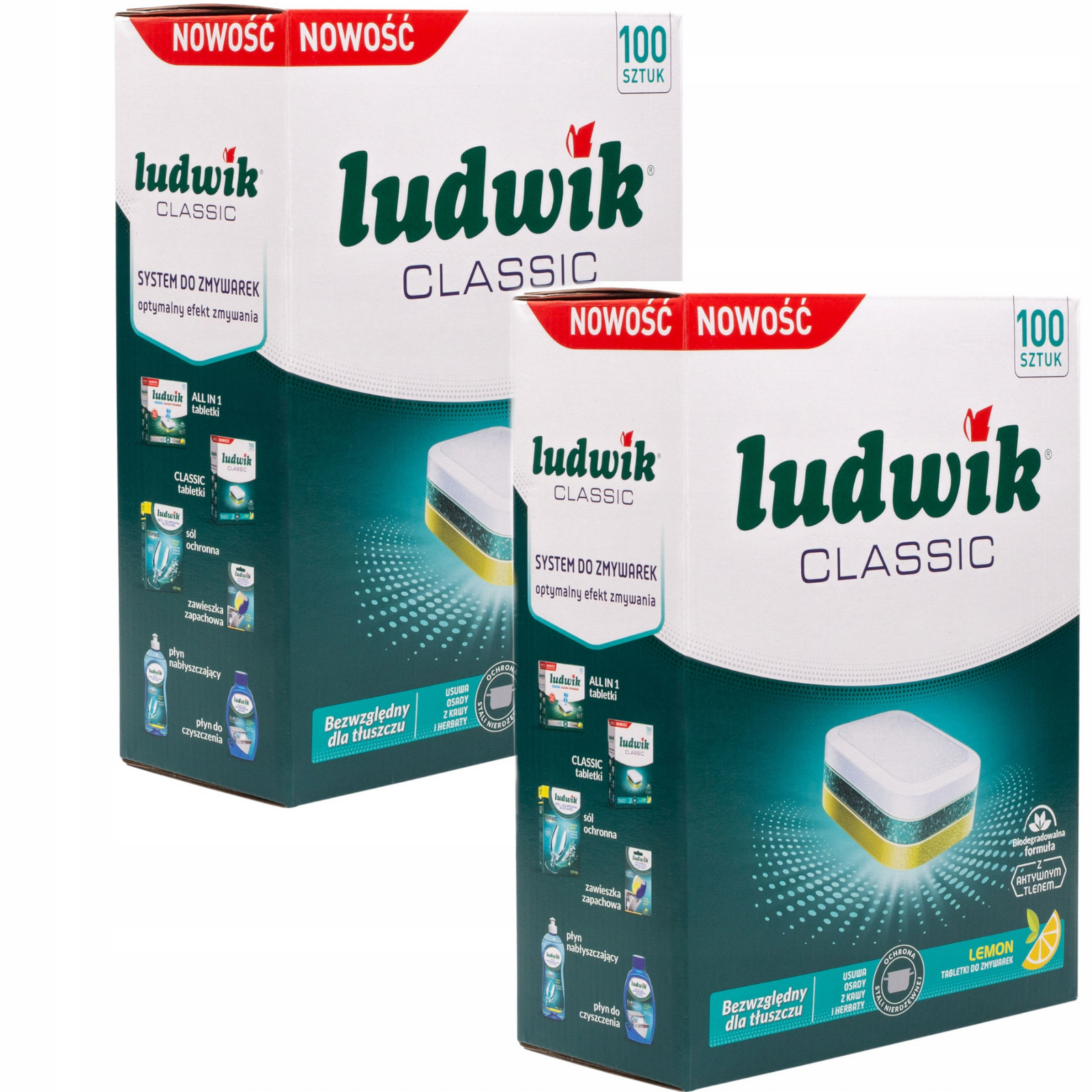 Tablety do myčky Ludwik Classic Citronové 2x 100 ks