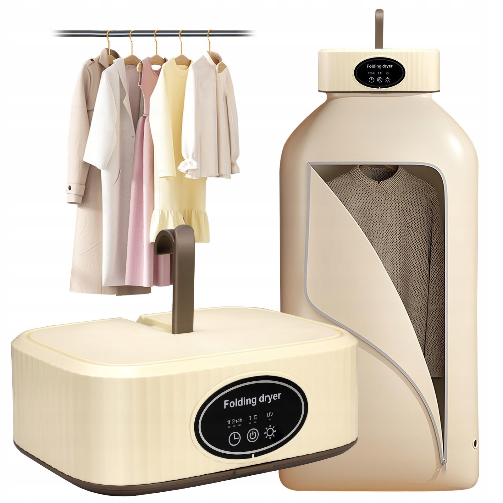 Elektrický Miniaturní Sušák Na Prádlo Přenosný 600W S Časovačem A Uv