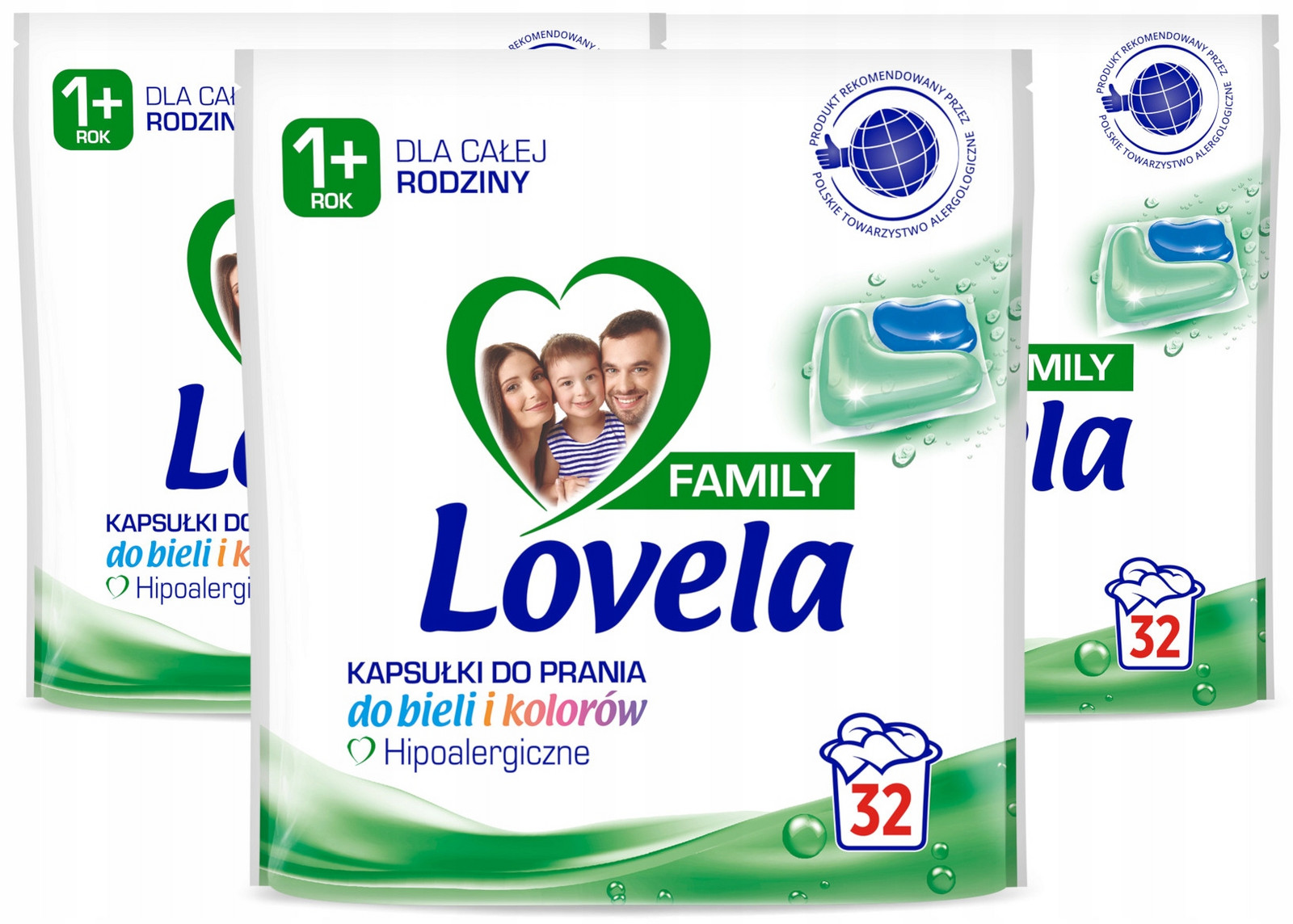 Sada Lovela Family Univerzální Kapsle na praní 3 x 32 kusů
