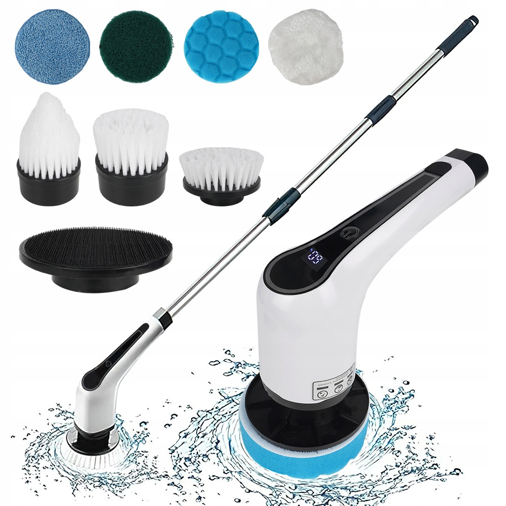 Ruční Elektrický Čisticí Kartáč Pro Domácnost Rotační 7V1 27-130CM