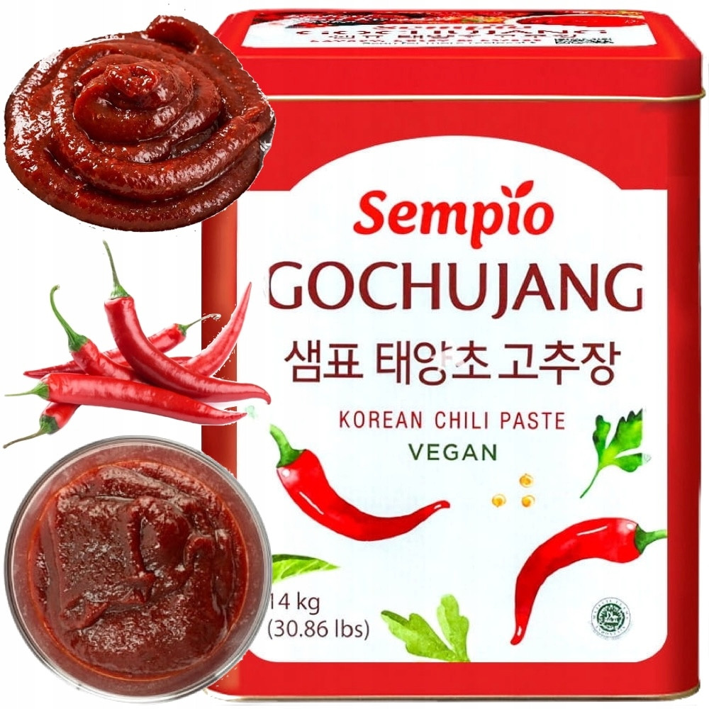 Korejská hustá Chilli pasta Gochujang Ostrá Vegan Gastronomie 14kg Sempio