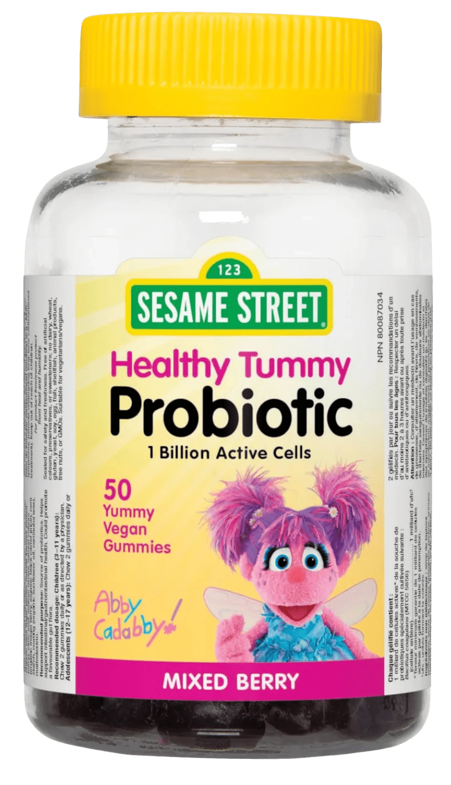 WEBBER NATURALS Sesame Street® Dětská probiotika pro zdravé bříško 50 ks