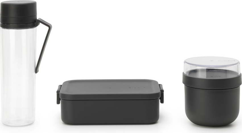 Svačinové boxy v sadě s lahví 3 ks Make & Take – Brabantia