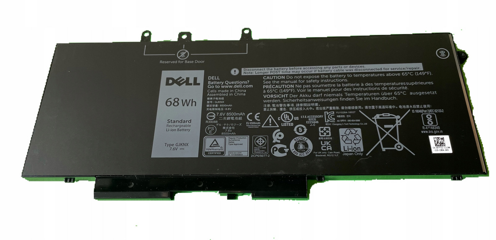 Originální Baterie Dell Latitude 5480 5490 5580 5590 Gjknx 68WH Prod. 2024