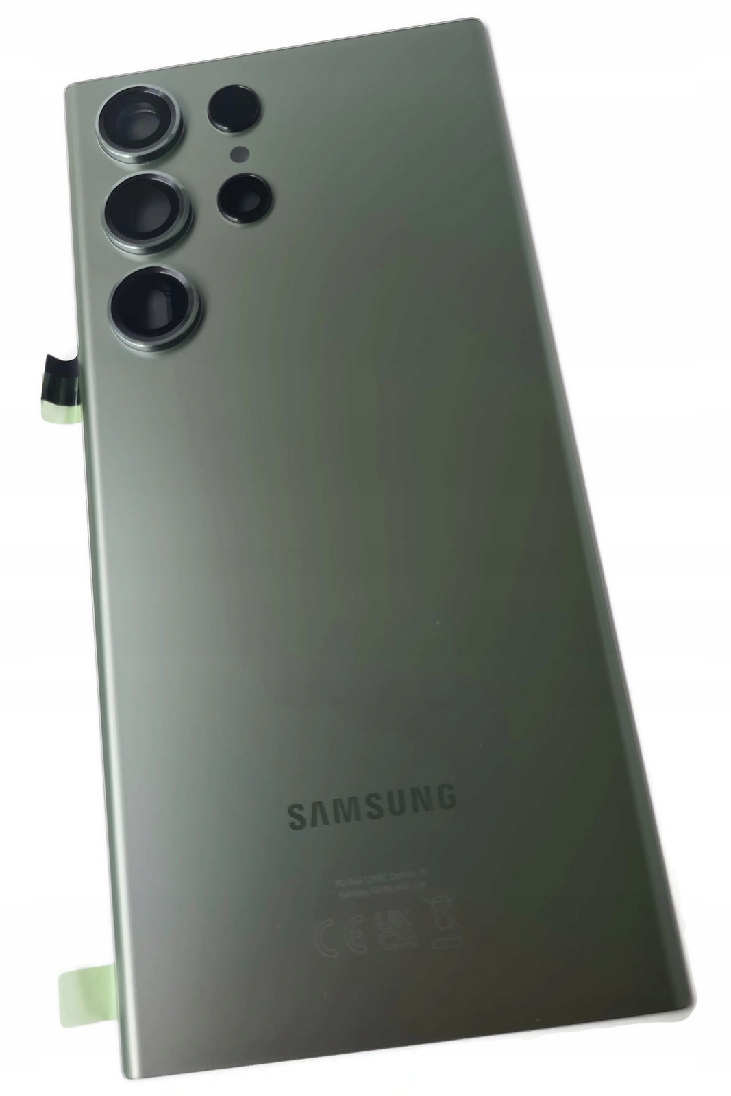 Org Klapka zadní kryt zadní kryt originál Samsung S23 Ultra (SM-S918) zelená