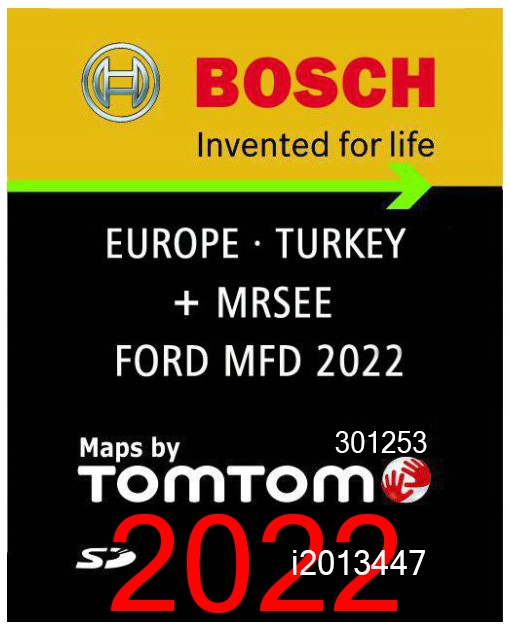 Mapa Pro Navigaci Ford Mfd SYNC1 2022 Kuga Fusion B-max C-max Focus