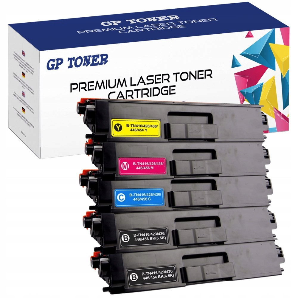 5x toner pro Brother TN-423 DCP-L8410CDW MFC-L8900CDW L8690CDW HL-L8360CDW