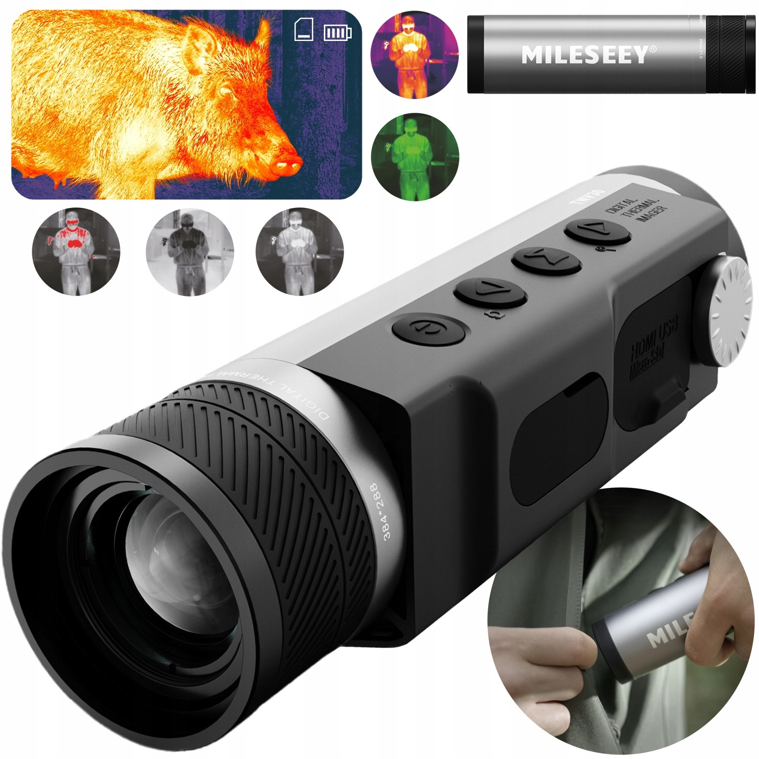 Termovizní Monokulár Dalekohled Na Lov Puškohled S Infračerveným A Zoomem