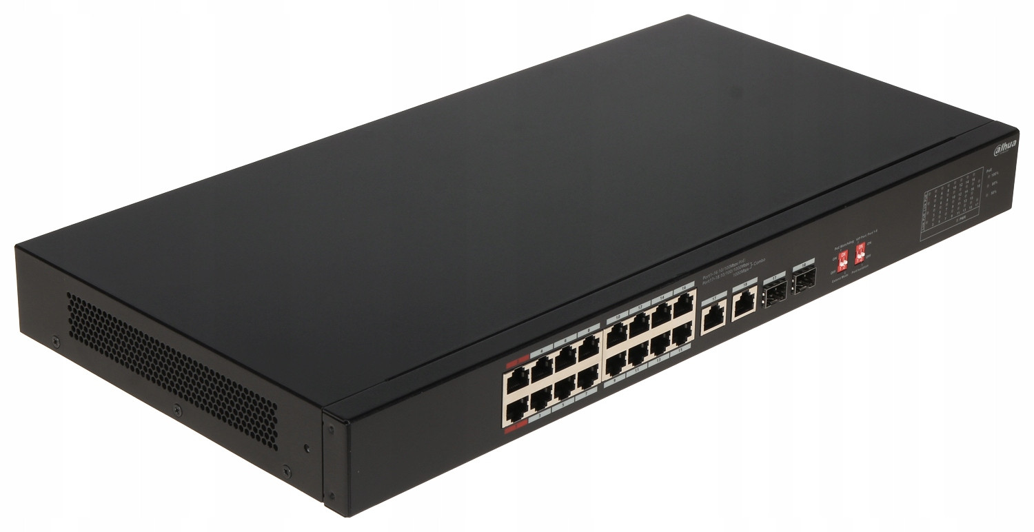 Switch Průmyslový Poe S3218-16ET-135 16PORTOVÝ Sfp Dahua