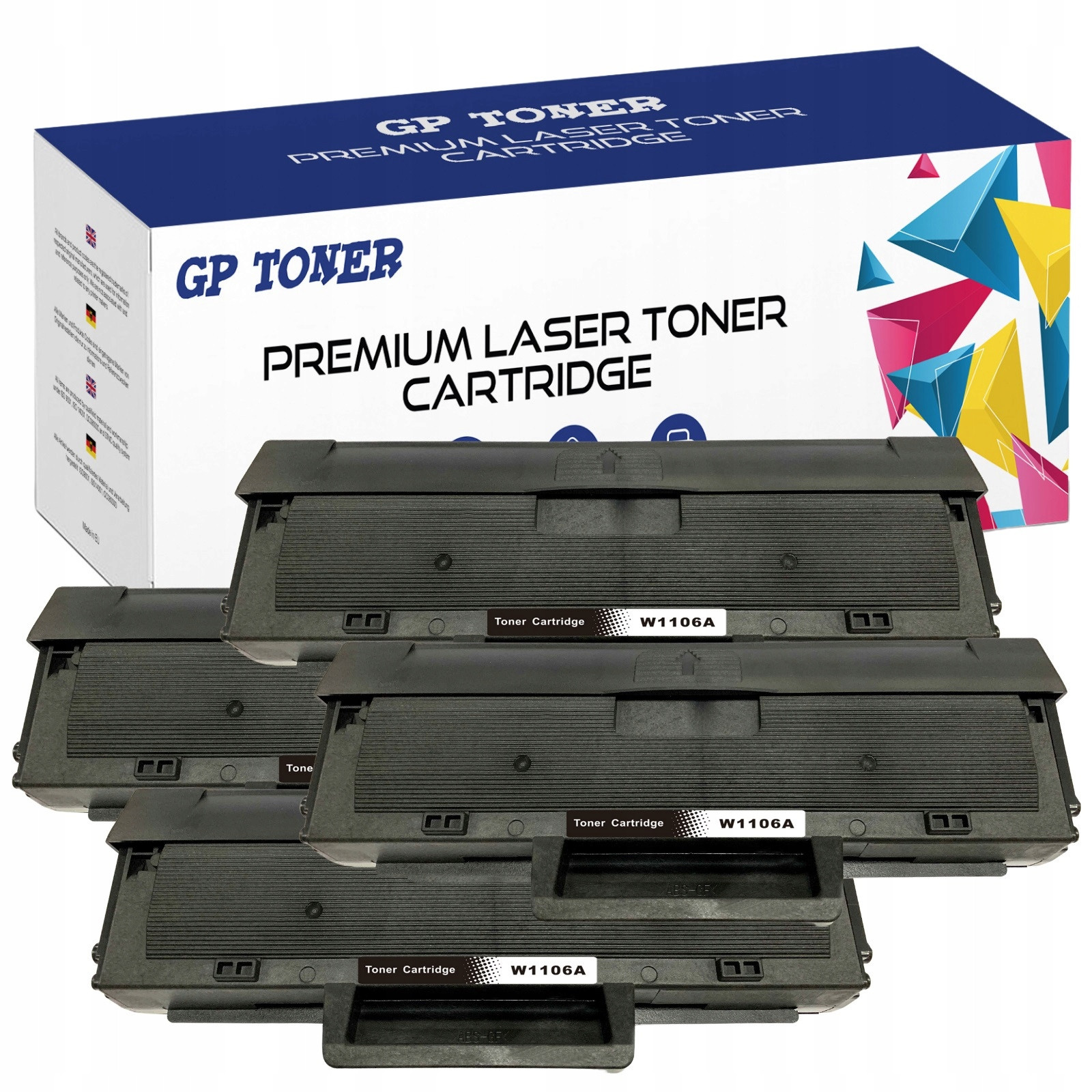 4x XL toner pro Hp W1106A 106A Laser 107a 107w Mfp 135w 135wg 137fnw s Čipem