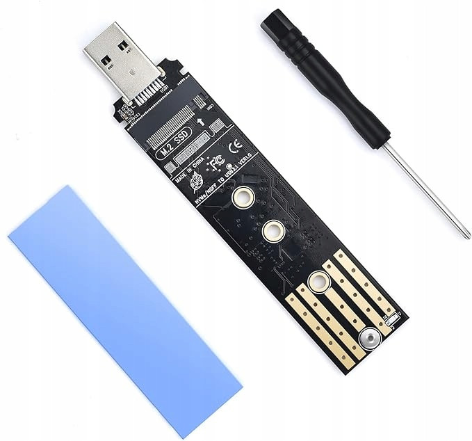 Dokovací stanice Adaptér M.2 NVMe Ngff Ssd Sata Usb 2230/2242/2260/2280