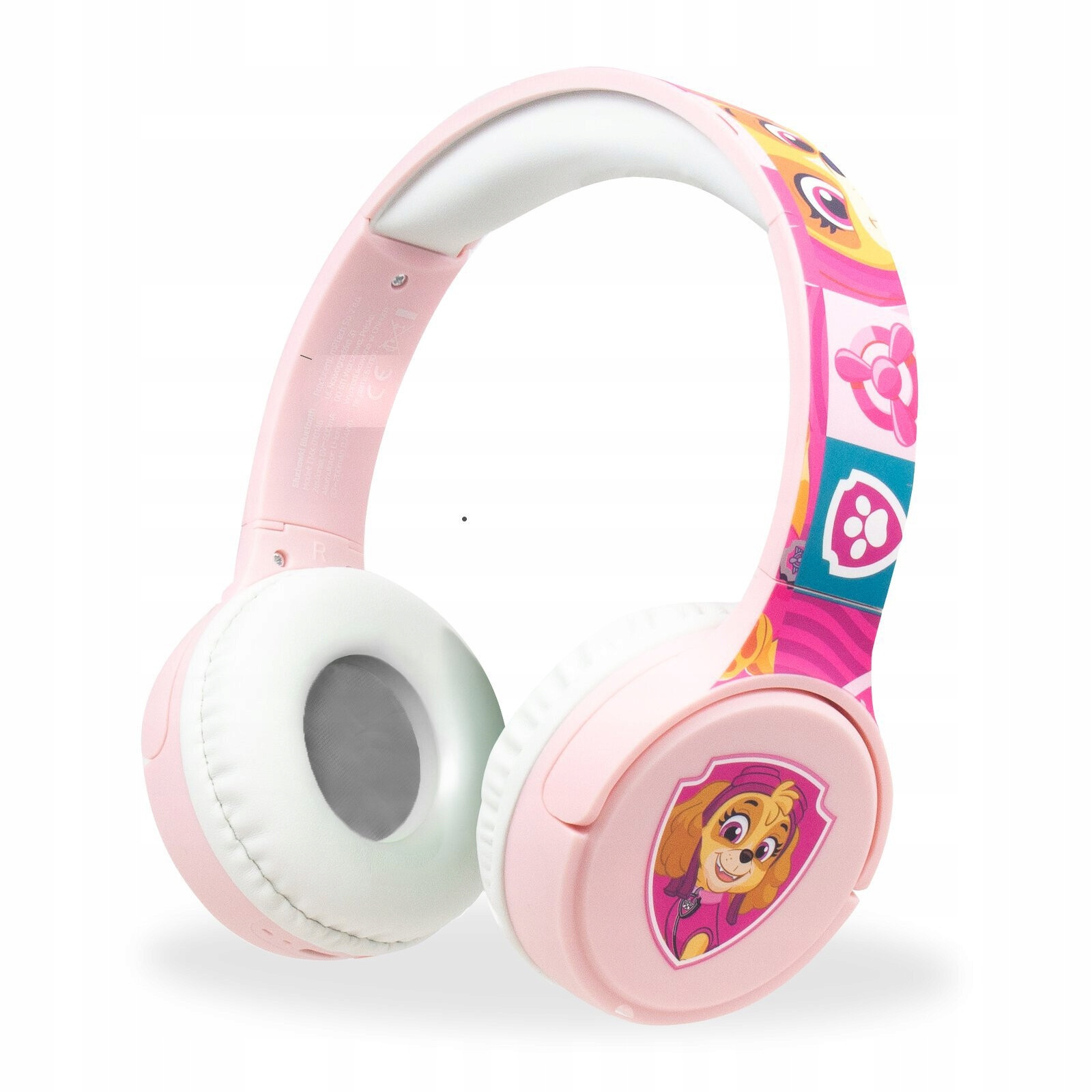 Tlapková patrola bluetooth sluchátka růžová