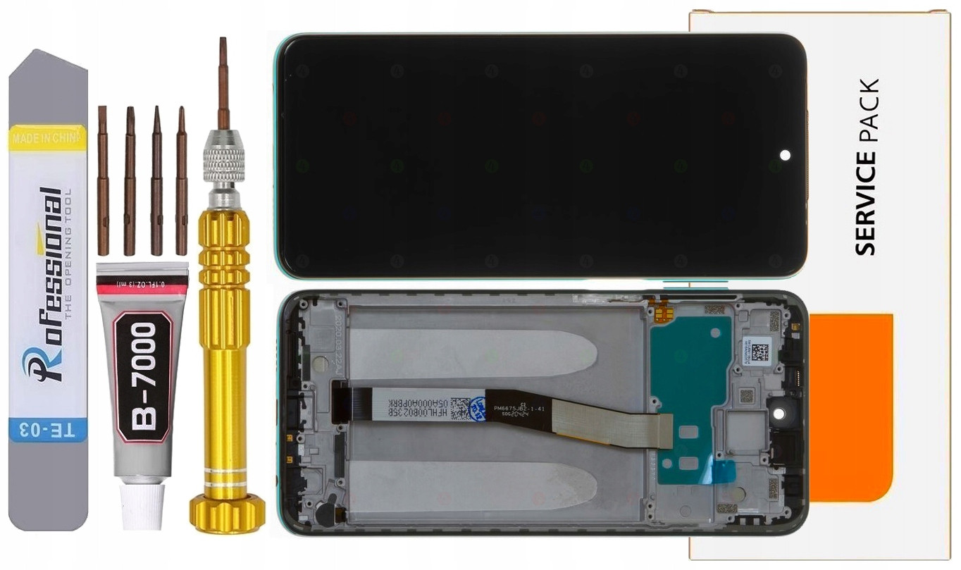 Displej Pro Xiaomi Redmi Note 9 Pro Originál LCD +rámeček Green