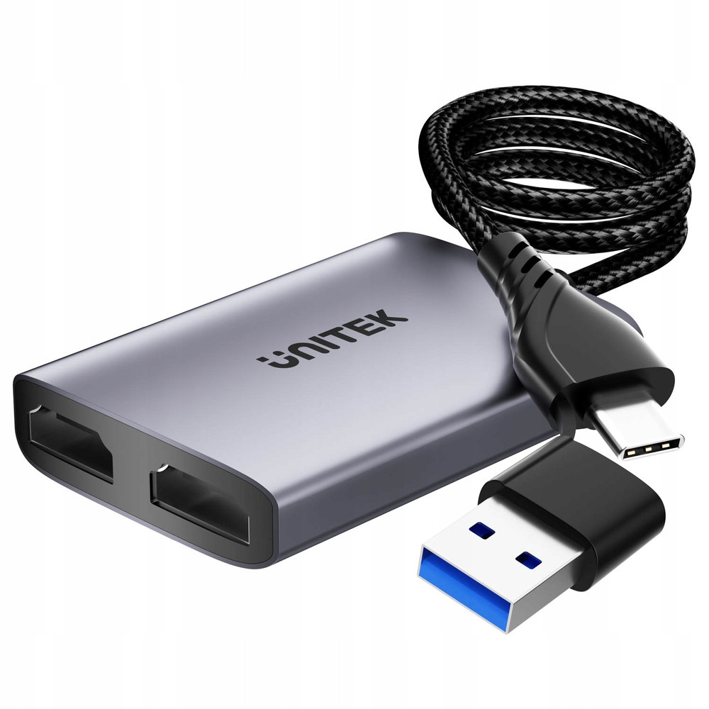 Unitek V1427A01 Adaptér Usb/c/a na 2x Hdmi Mst FullHD