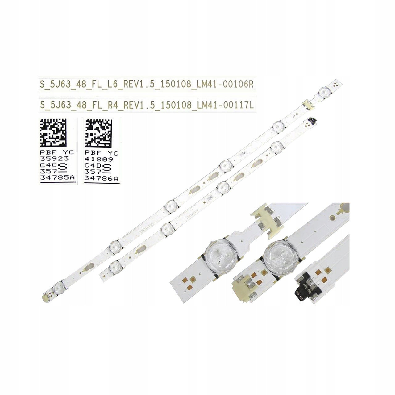 Led Lišty V5DF-480DCA-R2 V5DF-480DCB-R2 LM41-00106R 00117L