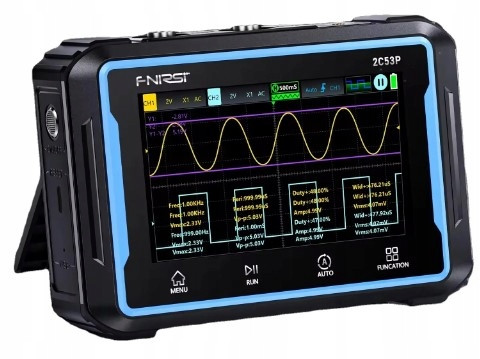 Fnirsi 2C53P digitální osciloskop multimetr a generátor 2x50MHz 250MSa/s