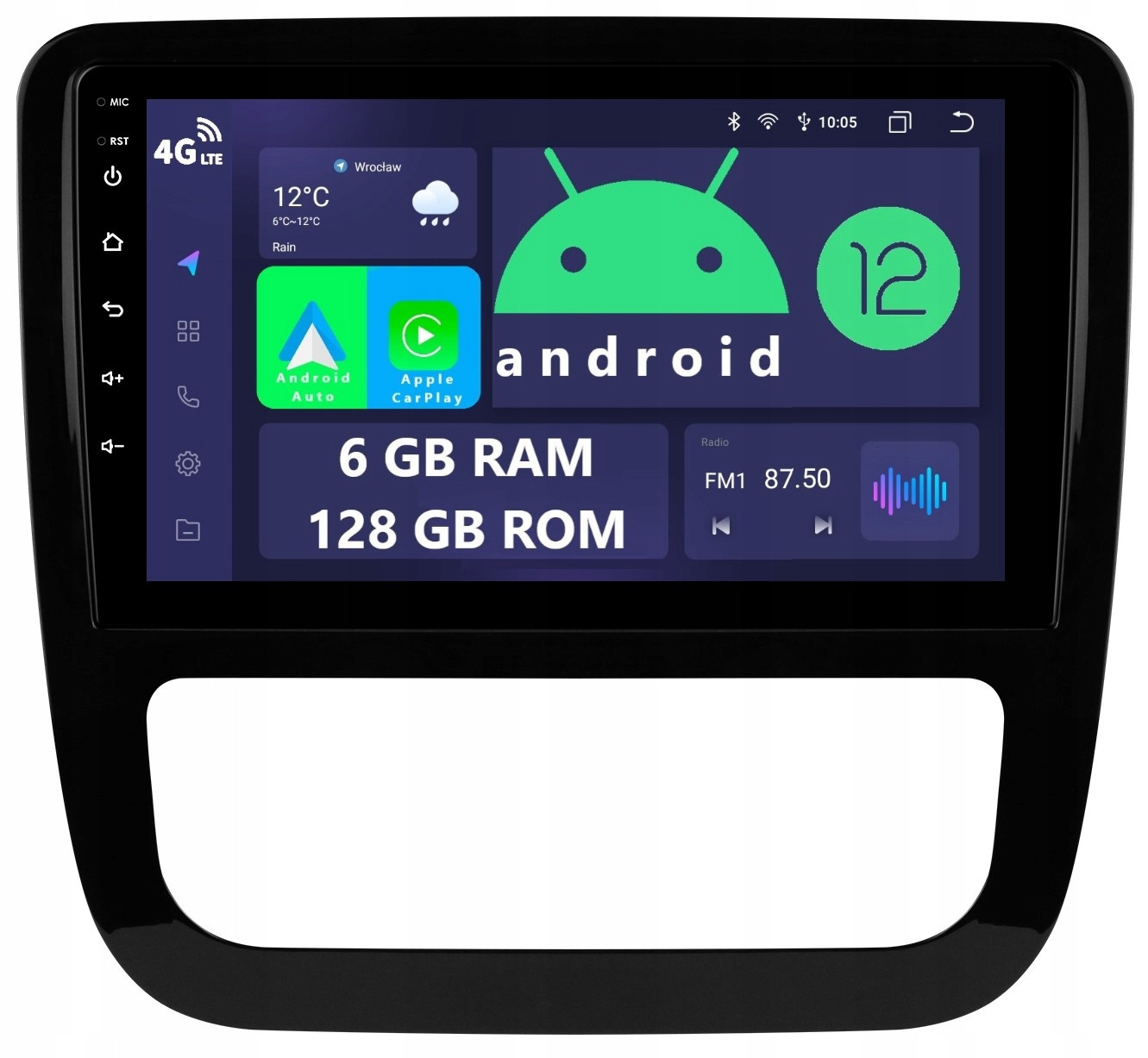 Navigace Rádio 2DIN Android Volkswagen Scirocco 3 III 6GB Dsp Carplay Lte