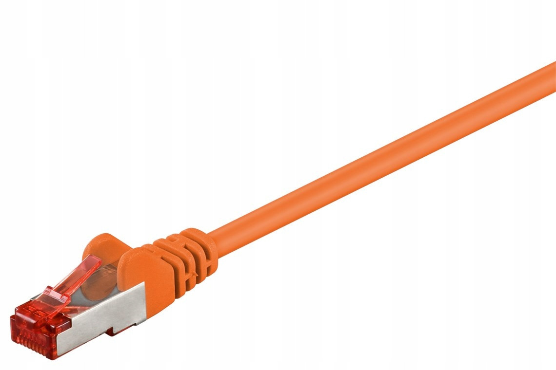 Síťový kabel patchcord RJ45 Lan kat.6 S/ftp Oranžová 50 m