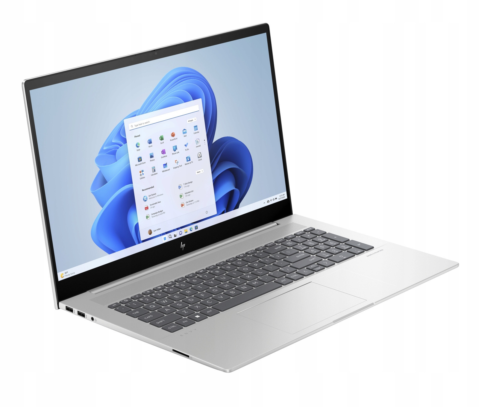 Stříbrný výkonný Notebook Hp Envy 17 Intel i7-13 32GB Ssd 2TB 4K Win 11