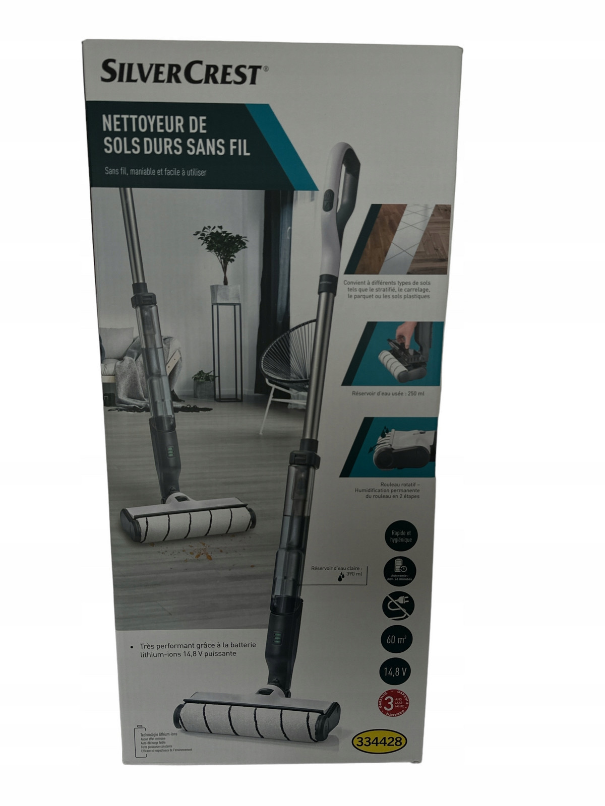 Silvercrest Sušící Mycí Mop 2v1