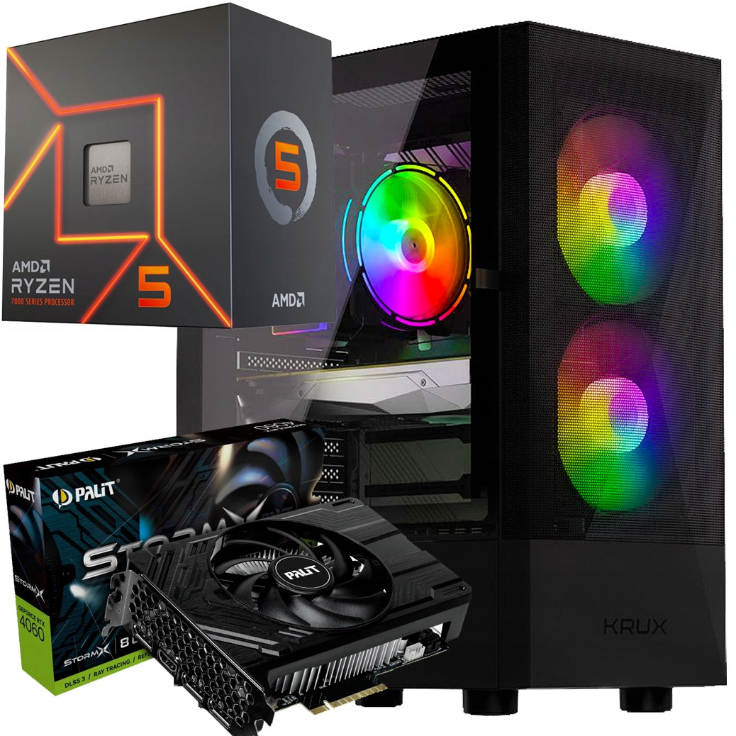 Počítač Win 11| Rtx 4060 Ryzen 5 7500f 32GB DDR5 1TB Ssd