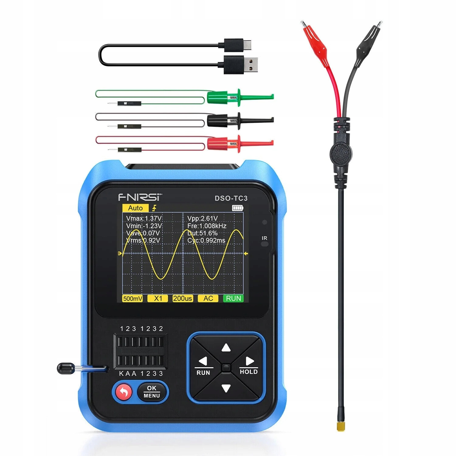 Fnirsi přenosný osciloskop DSO-TC3 Standard